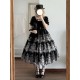Miss Point Point Garden Embroidered Tiered One Piece(Reservation/3 Colours/Full Payment Without Shipping)